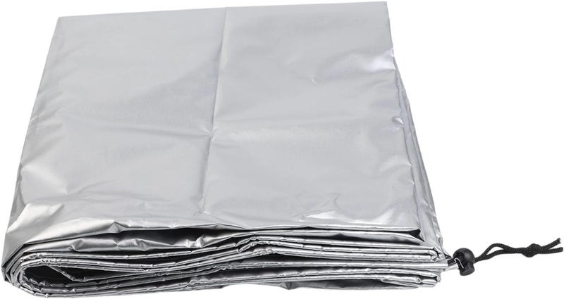 تلسكوب عاكس 420D 150x85 سم، غطاء فضي من قماش أكسفورد مضاد للغبار والأشعة فوق البنفسجية مع حقيبة تخزين ورباط قابل للسحب لمراقبة النجوم في الهواء الطلق - Image 2