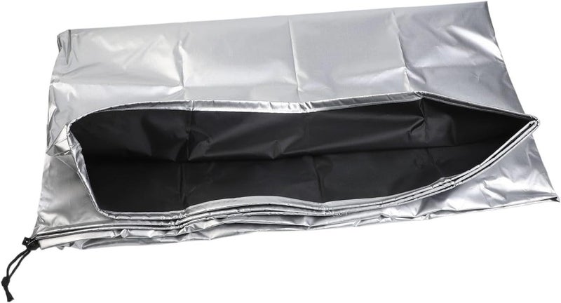 تلسكوب عاكس 420D 150x85 سم، غطاء فضي من قماش أكسفورد مضاد للغبار والأشعة فوق البنفسجية مع حقيبة تخزين ورباط قابل للسحب لمراقبة النجوم في الهواء الطلق - Image 1