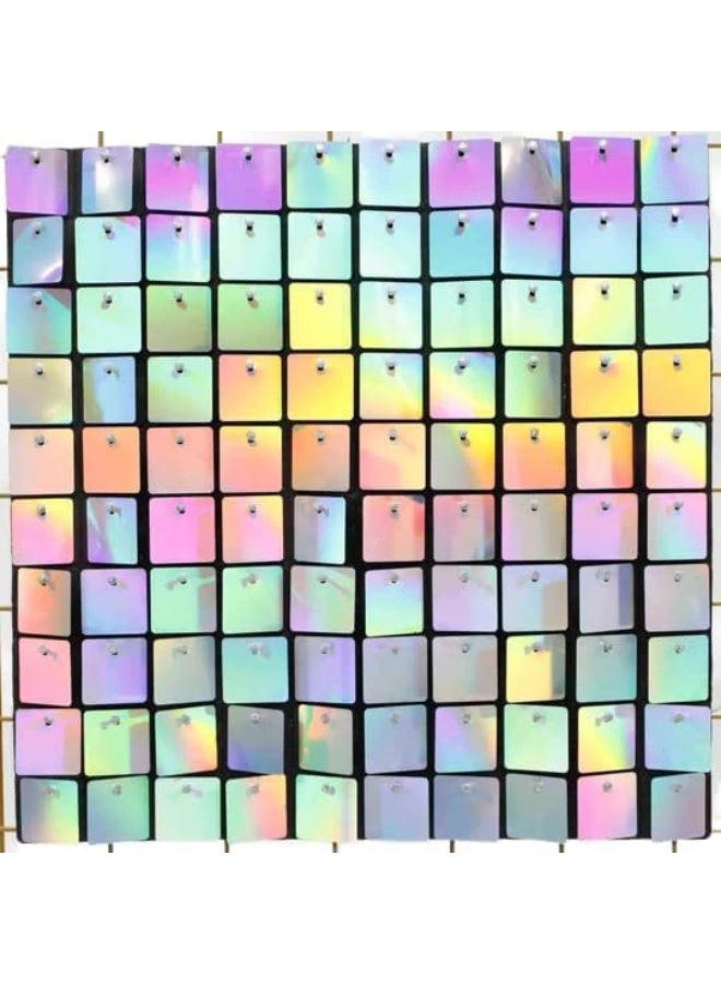 لوحة حفلات زرقاء لامعة مقاس 30 × 30 × 30 سم، متعددة الألوان  - Image 3