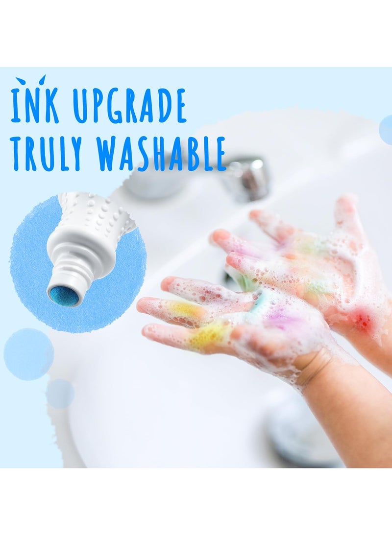 DURKU 12 Colors Dot Markers Kit for Kids, Children's Washable Easy Grip Non-Toxic Paint Marker, Water Based Non Toxic Fun Art & Craft Supplies - Image 3