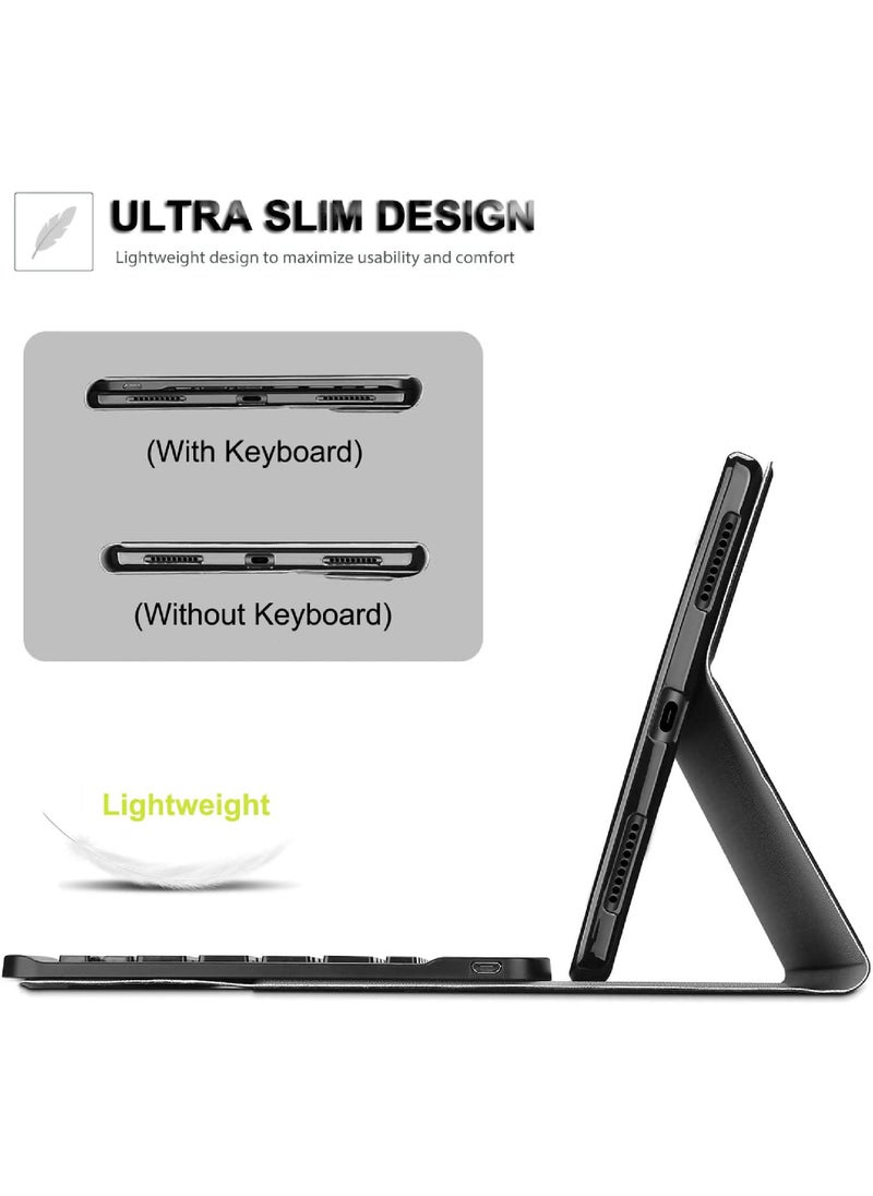 Rock Pow Keyboard Case for Xiaomi Pad 5 / Pad 5 Pro 11 Inch 2021 Tablet Slim PU Stand Cover with Magnetically Detachable Wireless Bluetooth Keyboard  - Image 2