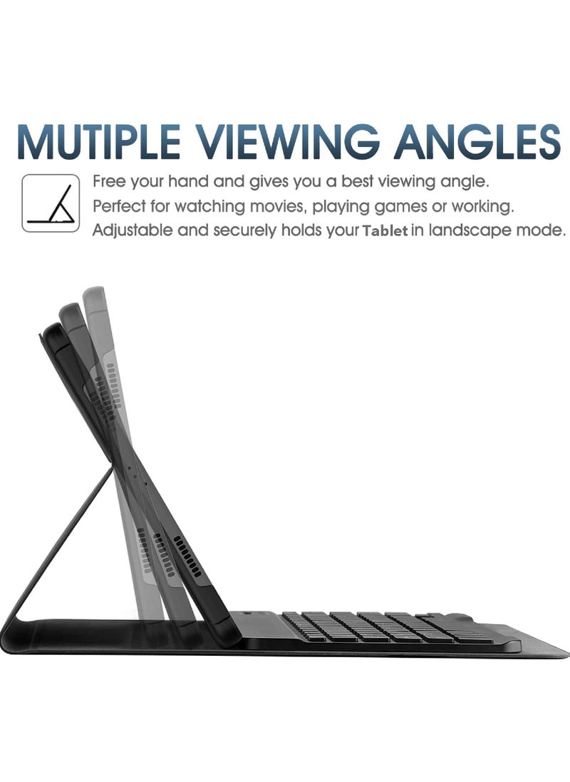 Rock Pow Keyboard Case for Xiaomi Pad 5 / Pad 5 Pro 11 Inch 2021 Tablet Slim PU Stand Cover with Magnetically Detachable Wireless Bluetooth Keyboard  - Image 3