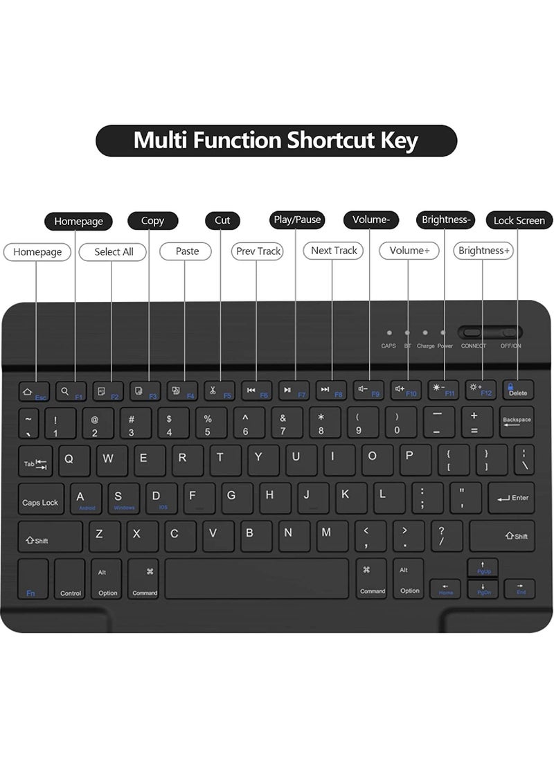 Rock Pow Keyboard Case for Xiaomi Pad 5 / Pad 5 Pro 11 Inch 2021 Tablet Slim PU Stand Cover with Magnetically Detachable Wireless Bluetooth Keyboard  - Image 5