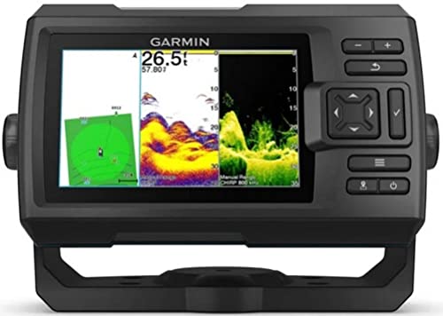 Garmin 010-02551-00 STRIKER Vivid 5cv جهاز كشف الأسماك مع محول GT20 وغطاء واقي، شاشة ملونة 5 بوصات، دقة 800x480 بكسل، لوحات ألوان سونار ملونة زاهية، GPS عالي الحساسية - Image 1