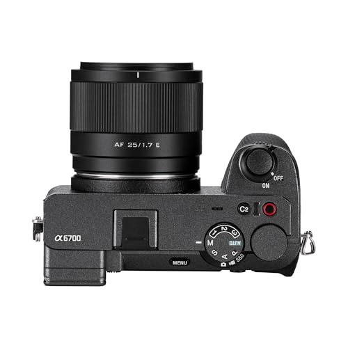 VILTROX 25mm F1.7 E, AF 25mm F1.7 E Mount Lens for Sony E, APS-C Prime Lens for Sony a6400 a6500 a6600 ZV-E10 FX30 A6700 ZC-E10II a7Ⅲ a7RⅢ a7Ⅳ a7RⅣ - Image 5