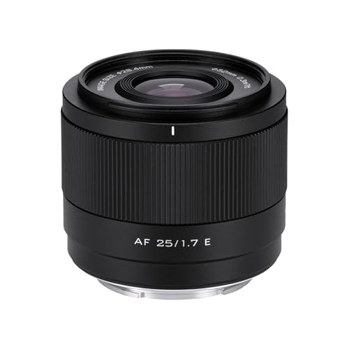 VILTROX 25mm F1.7 E, AF 25mm F1.7 E Mount Lens for Sony E, APS-C Prime Lens for Sony a6400 a6500 a6600 ZV-E10 FX30 A6700 ZC-E10II a7Ⅲ a7RⅢ a7Ⅳ a7RⅣ - Image 4