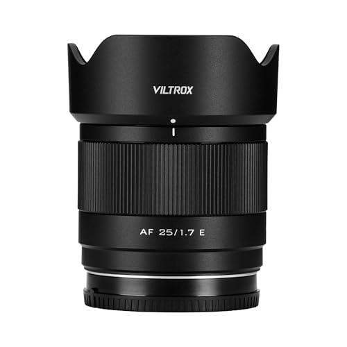 VILTROX 25mm F1.7 E, AF 25mm F1.7 E Mount Lens for Sony E, APS-C Prime Lens for Sony a6400 a6500 a6600 ZV-E10 FX30 A6700 ZC-E10II a7Ⅲ a7RⅢ a7Ⅳ a7RⅣ - Image 1