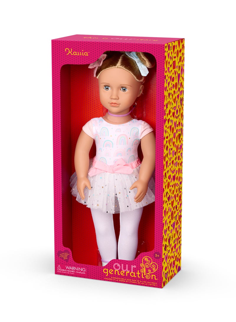 Our Generation Doll With Rainbow Ballet Outfit Kassia - Image 1