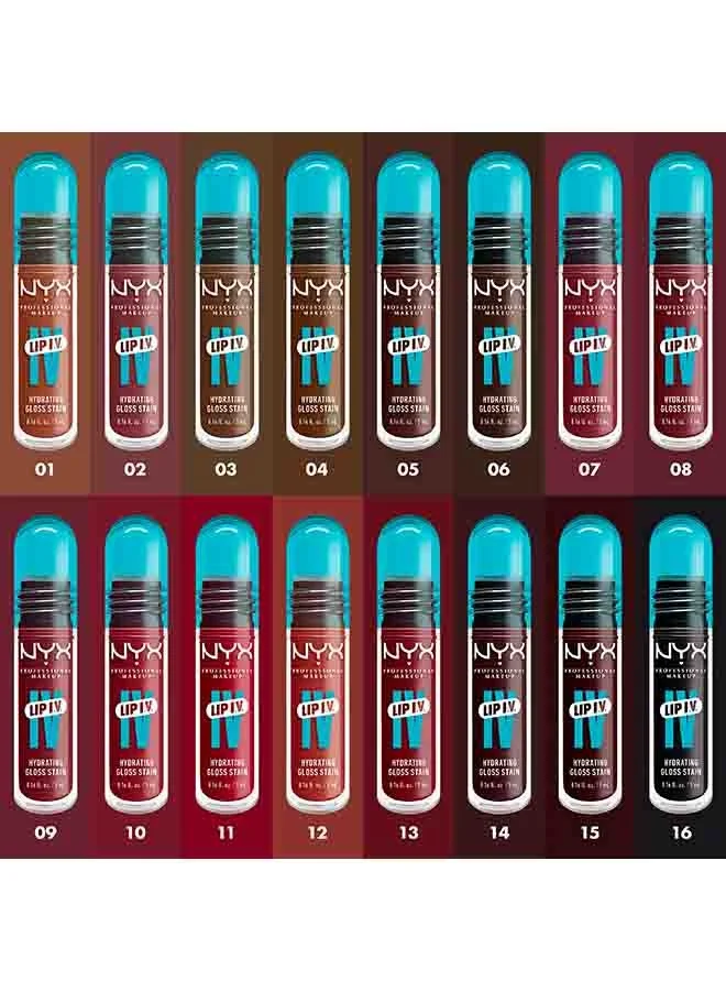 NYX PROFESSIONAL MAKEUP Lip IV Hydrating Gloss Stain – Espresso Soak