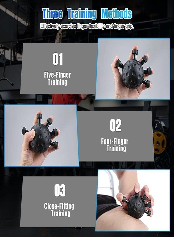 WEZOSHINET Hand Grip Strengthener,Ultimate Finger Exerciser Strength Trainer Exercise Ball Hand Strengthener Hand Balls Workout Equipment for Men & Women (Finger Exerciser) - Image 5