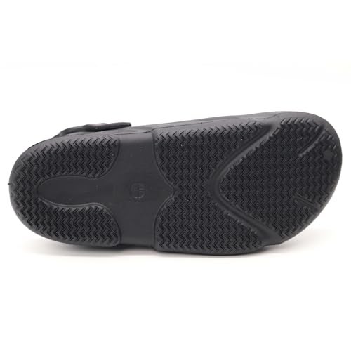 SVAAR Men Premium Comfortable Clogs || Effortless All-Day Ease with Supportive Back Strap Sandals Black,7 UK - Image 4