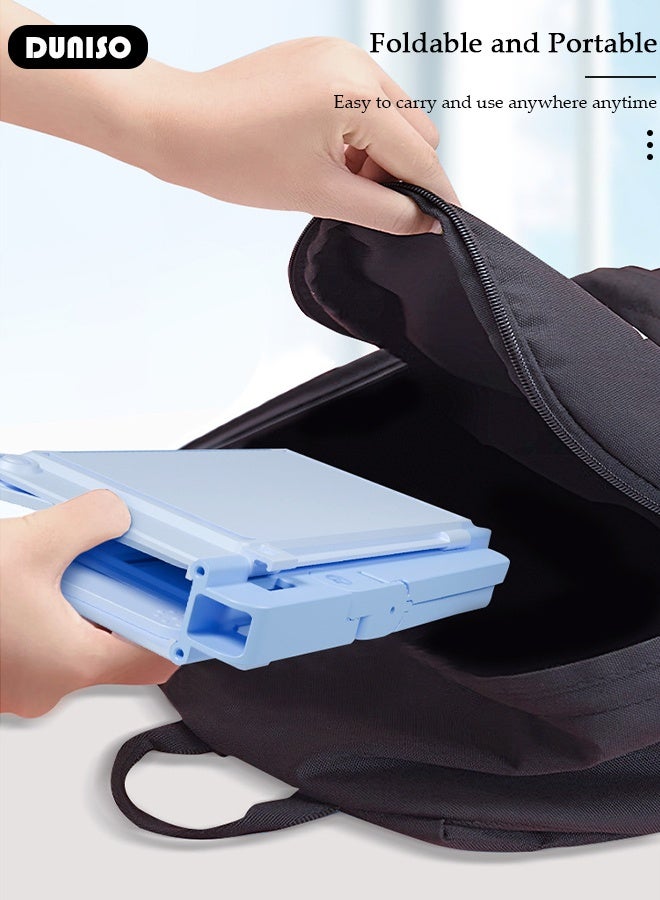 DUNISO Foldable Book Stand Holder for Kids Sturdy Book Stand Multi Heights Angles Adjustable Foldable Book Rest, Boys and Girls Reading Free Hand Holder for TextBooks Magazines - Image 3