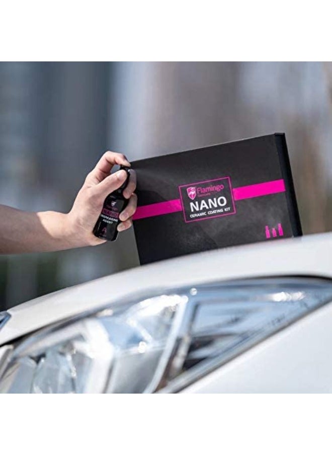 FLAMINGO Set of 3 Flamingo Nano (Degreasing agent + Ceramic Coating + Polishing Protection)  - Image 3