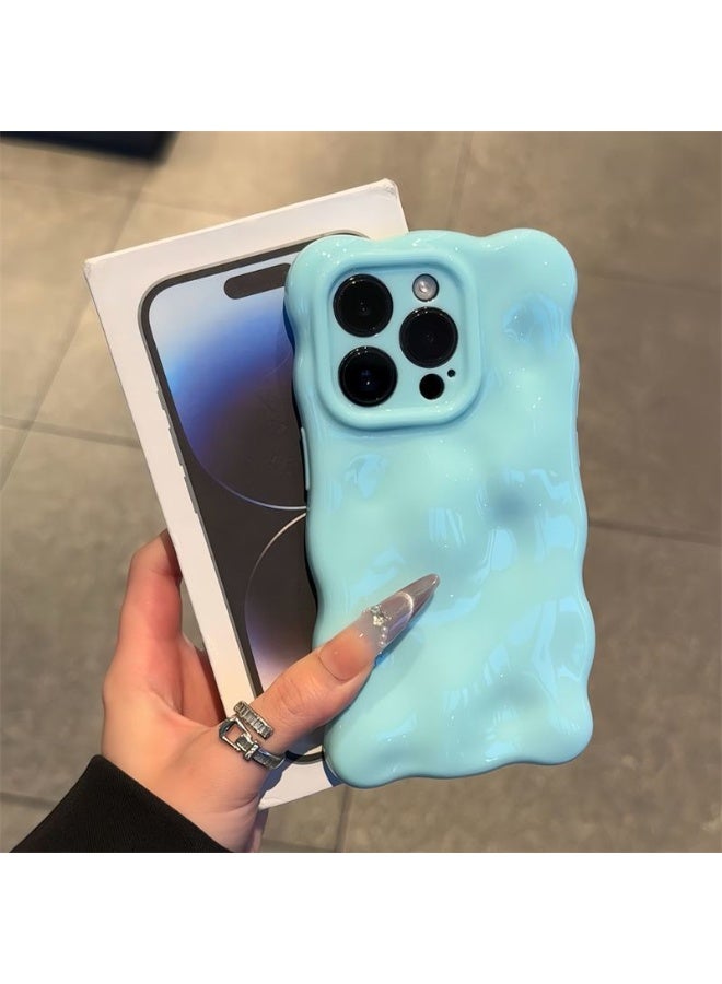 NIBEMINENT Minimalist Solid Color Protective TPU Case Cover For iPhone 17 Pro, Blue