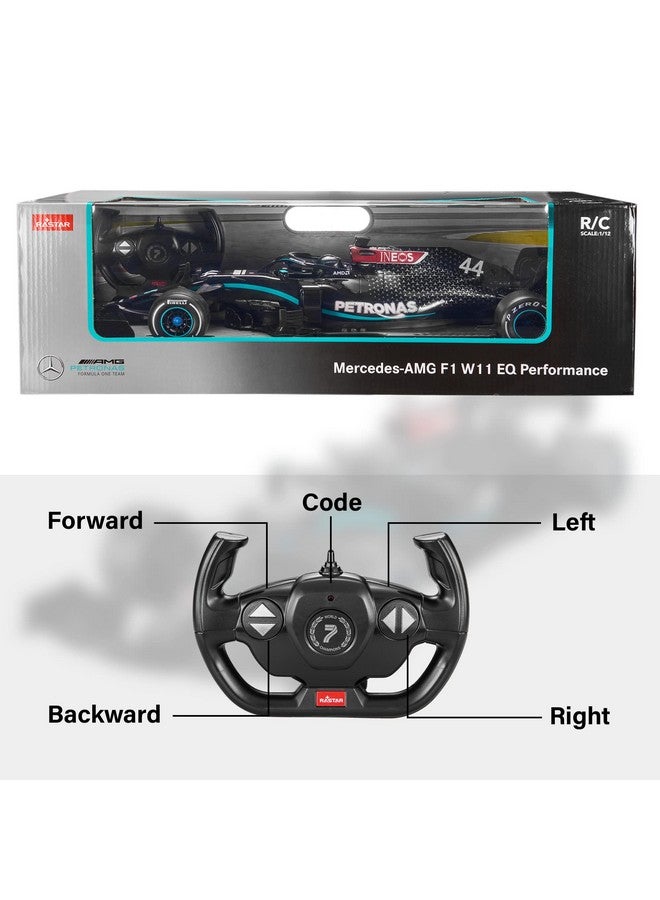 RASTAR RC Car 1/12 Scale 2.4Ghz Mercedes-AMG F1 W11 EQ Performance Officially Licensed RC Series Radio Remote Control Car - Image 4