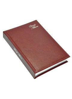 FIS FIS Stamp Album Bonded Leather 16-Sheets 173x250mm, Maroon - FSSA173X250B16  - Image 1