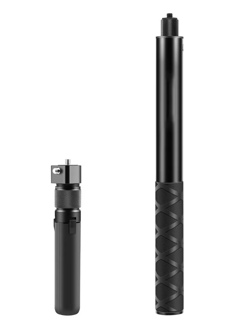 سمارتكس عصا سيلفي غير مرئية لكاميرات Insta360 X5/X4/X3/GO 3S/One X2/One RS/R - عمود تمديد محمول خفيف الوزن لكاميرات الحركة بزاوية 360 درجة - لقطات سلسة للسفر والرياضة والتدوين بالفيديو (الحامل الثلاثي غير متضمن)  - Image 3
