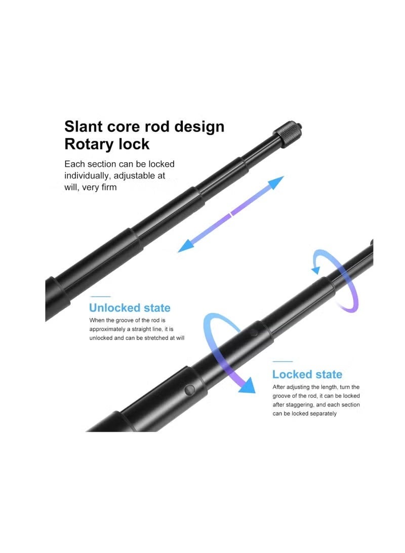SMARTX Invisible Selfie Stick for Insta360 X5/X4/X3/GO 3S/One X2/One RS/R – Lightweight Handheld Extension Pole for 360 Action Cameras – Seamless Shots for Travel, Sports & Vlogging (Tripod Not Included) - Image 3