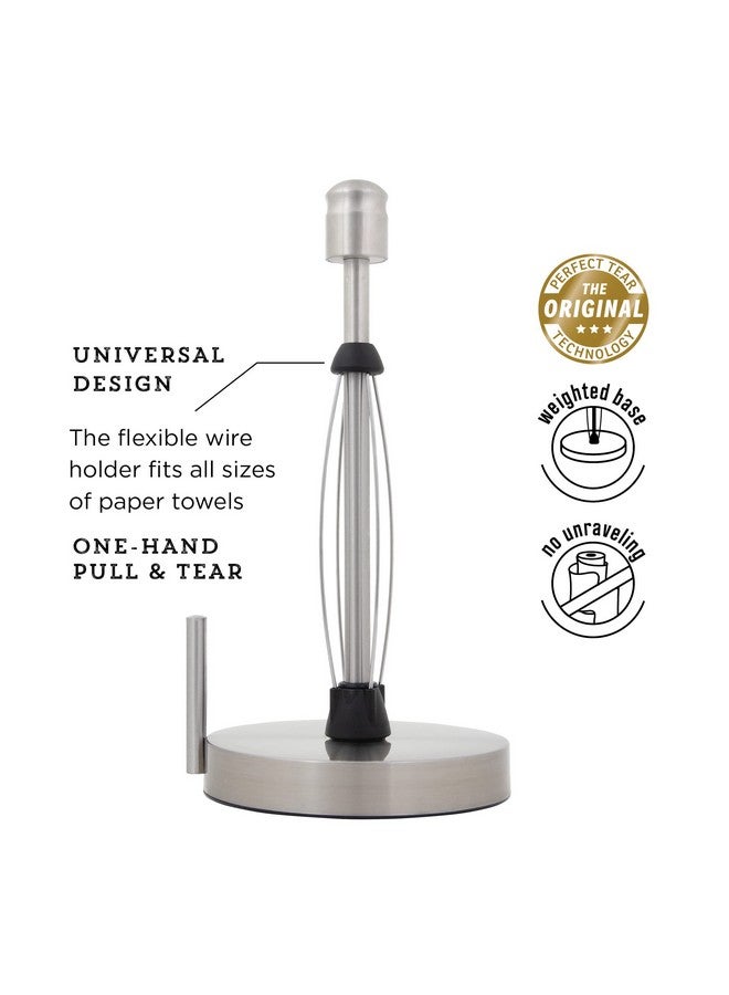 Kamenstein Perfect Tear Paper Towel Holder, 13-Inch, Silver - Image 3