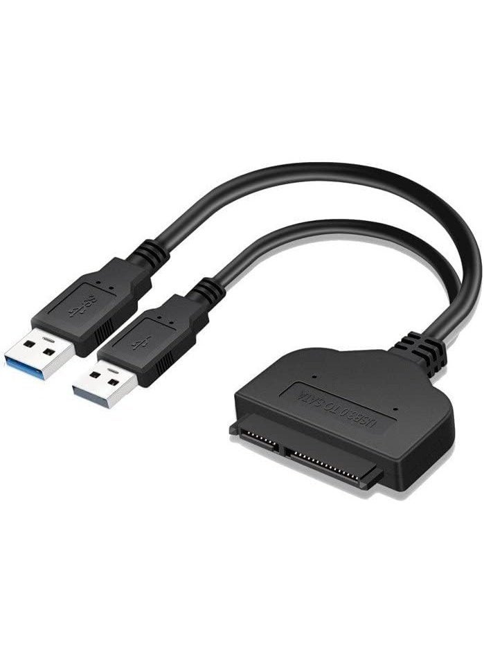 ابلس كابل محول AB-52S من USB 3.0 إلى SATA – محول عالي السرعة لمحركات الأقراص الصلبة (HDD) وأقراص الحالة الصلبة (SSD) مقاس 2.5 بوصة، يدعم سعة تخزين SATA تصل إلى 4 تيرابايت، كابل نقل بيانات USB 3.0 لأجهزة الكمبيوتر المحمول والمكتبي. - Image 1