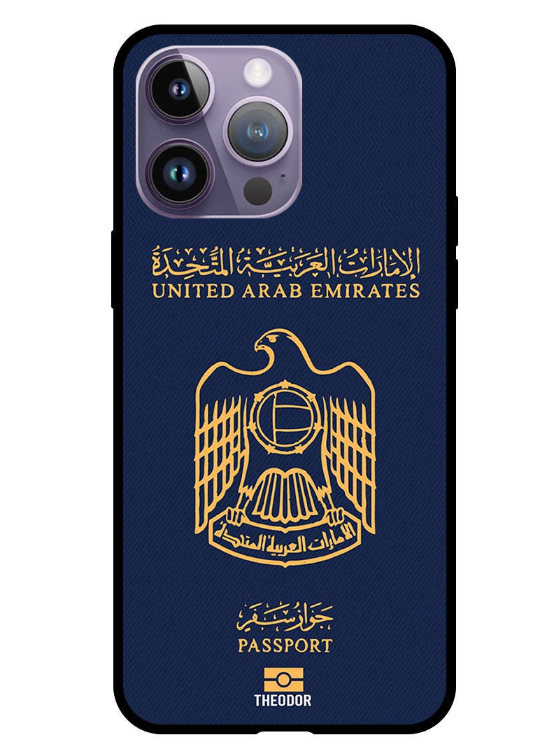 Theodor غطاء حماية لجهاز آبل آيفون 14 برو ماكس 6.7" 2022 جواز سفر الإمارات 2 - Image 1