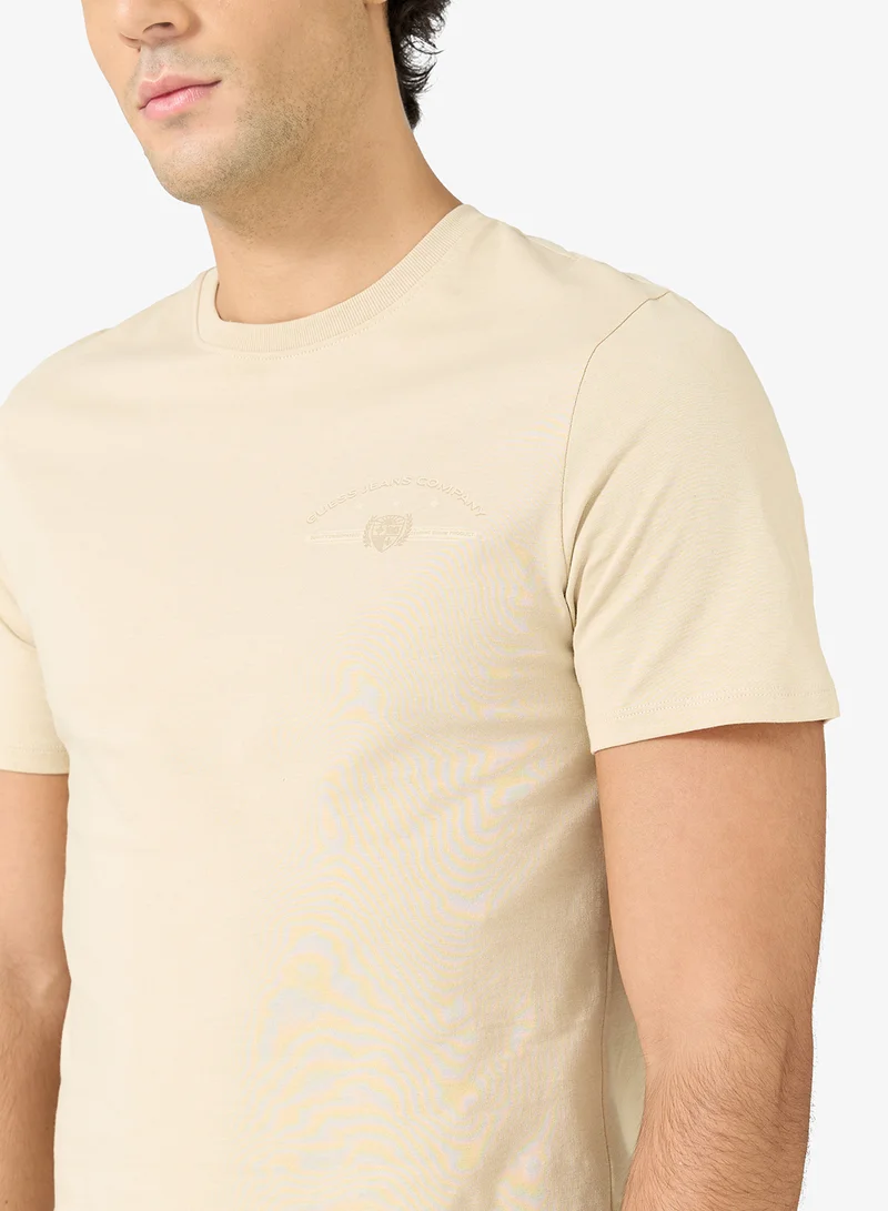 GUESS Unisex Logo Crew Neck T-Shirt