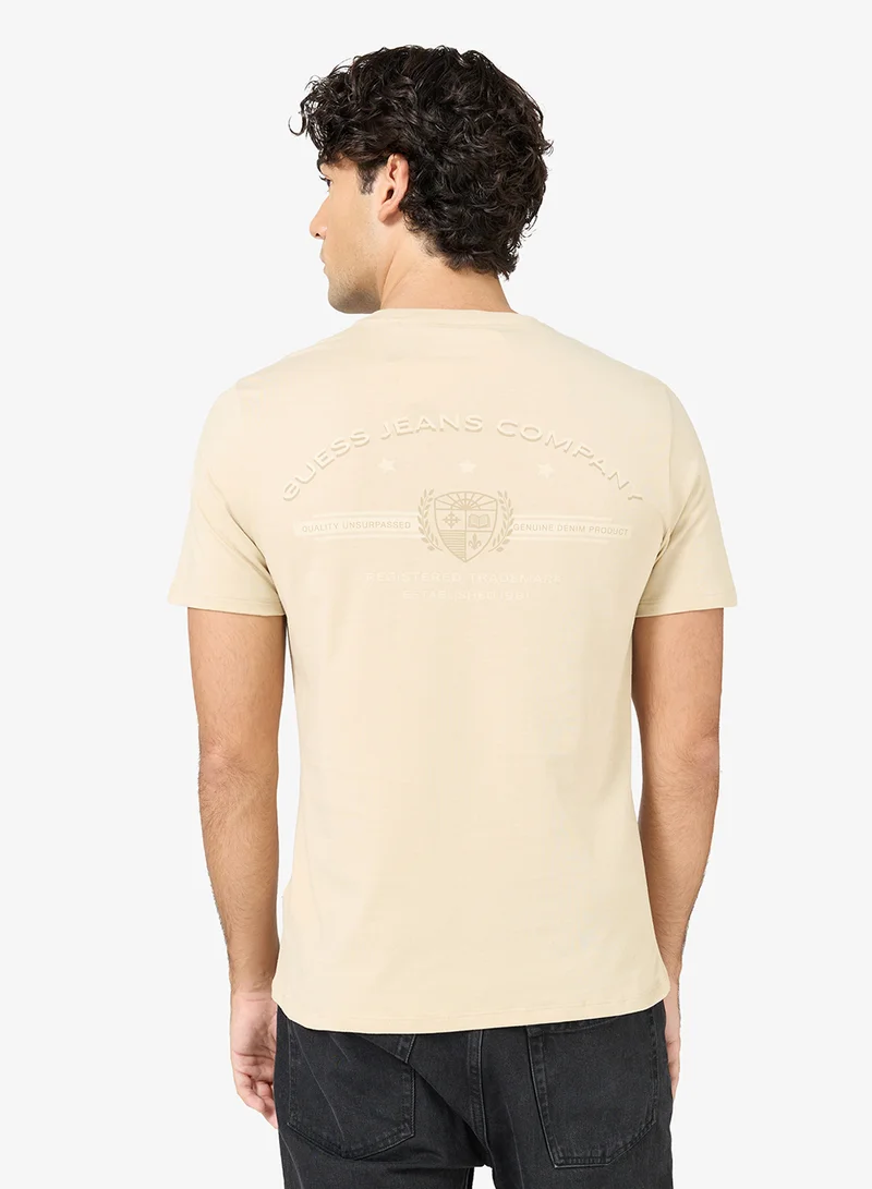 GUESS Unisex Logo Crew Neck T-Shirt