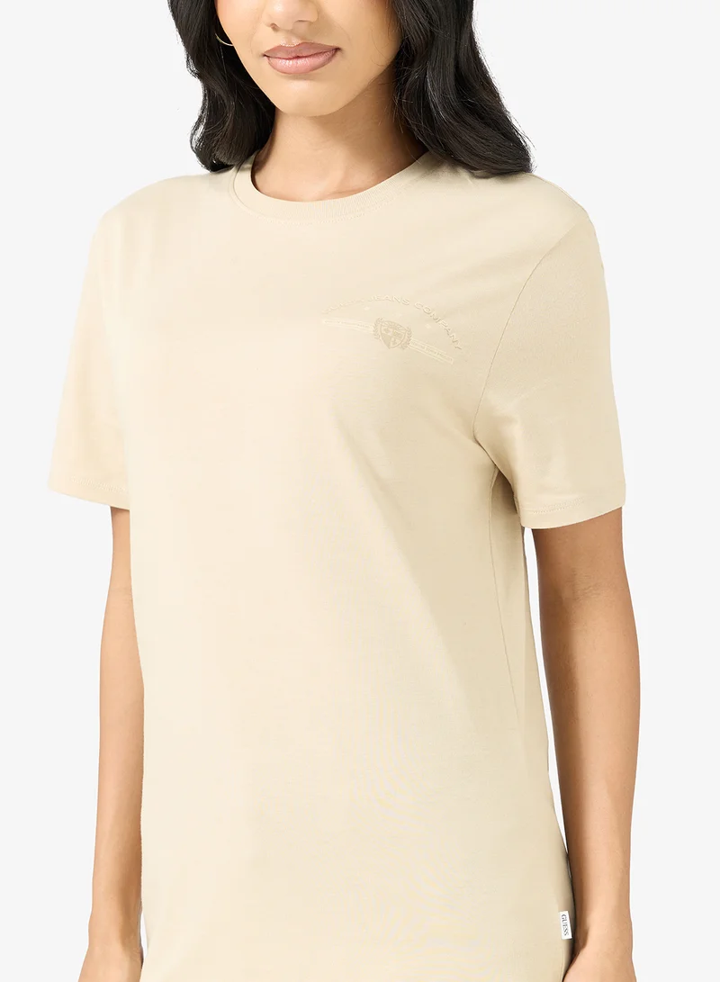 GUESS Unisex Logo Crew Neck T-Shirt