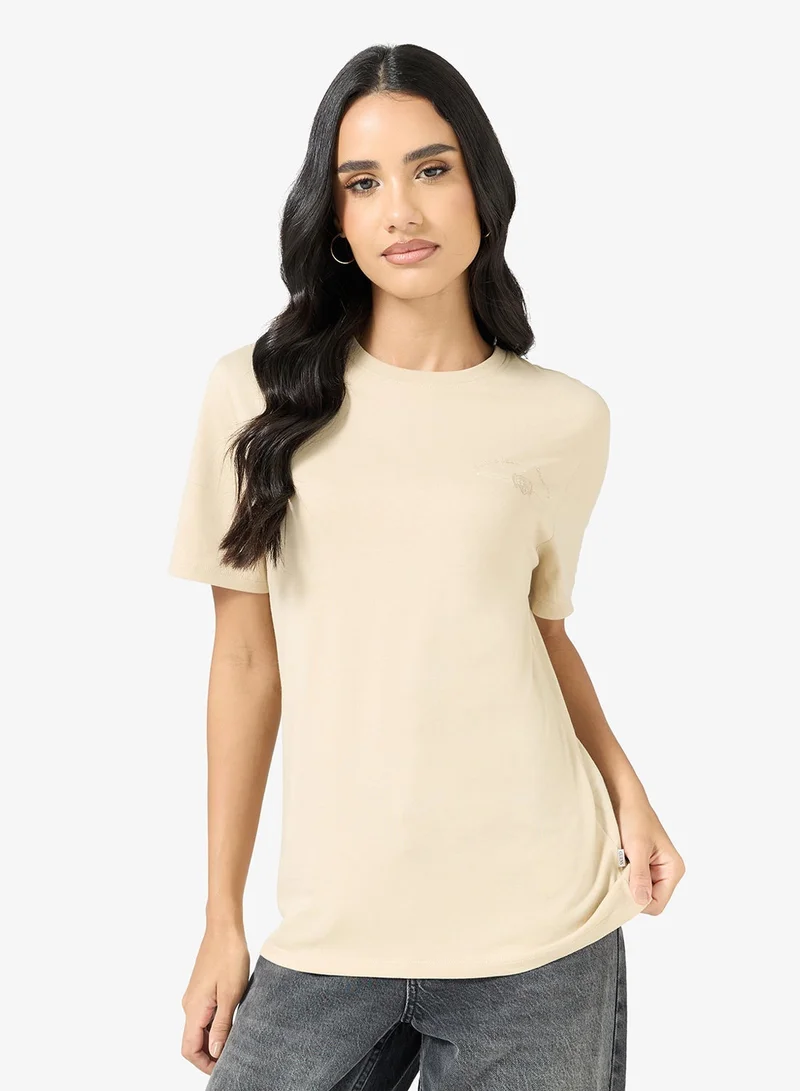 GUESS Unisex Logo Crew Neck T-Shirt