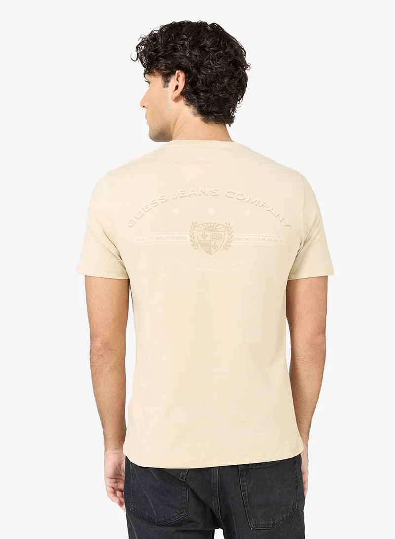 Guess  Unisex Logo Crew Neck T-Shirt  | Best Price UAE