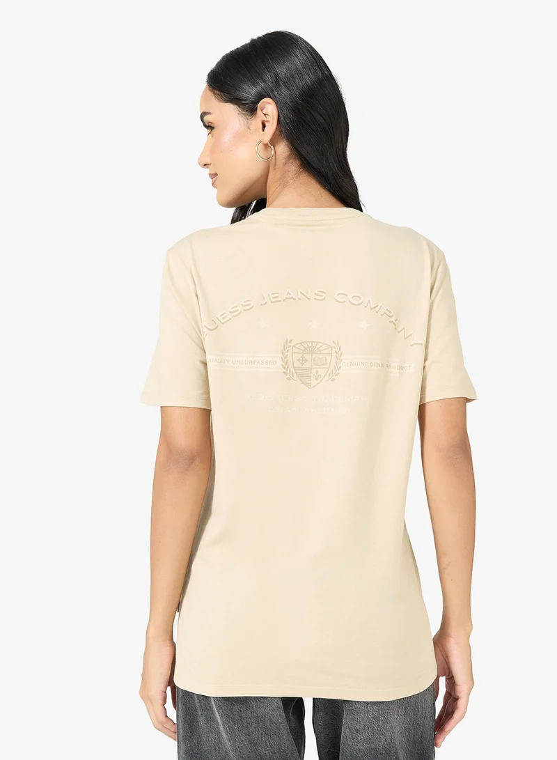 Guess  Unisex Logo Crew Neck T-Shirt  | Best Price UAE