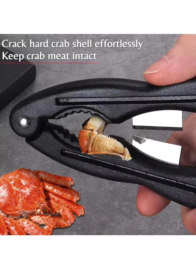 SYOSI - 4 Pcs Crab Crackers and Tools, Multifunctional Crab Leg Crackers, Lobster Crackers and Picks Set, Crab Utensils Seafood Tools, Crab Forks Scissors Lobster Shellers, Nut Cracker Set for Crab Legs - Image 1