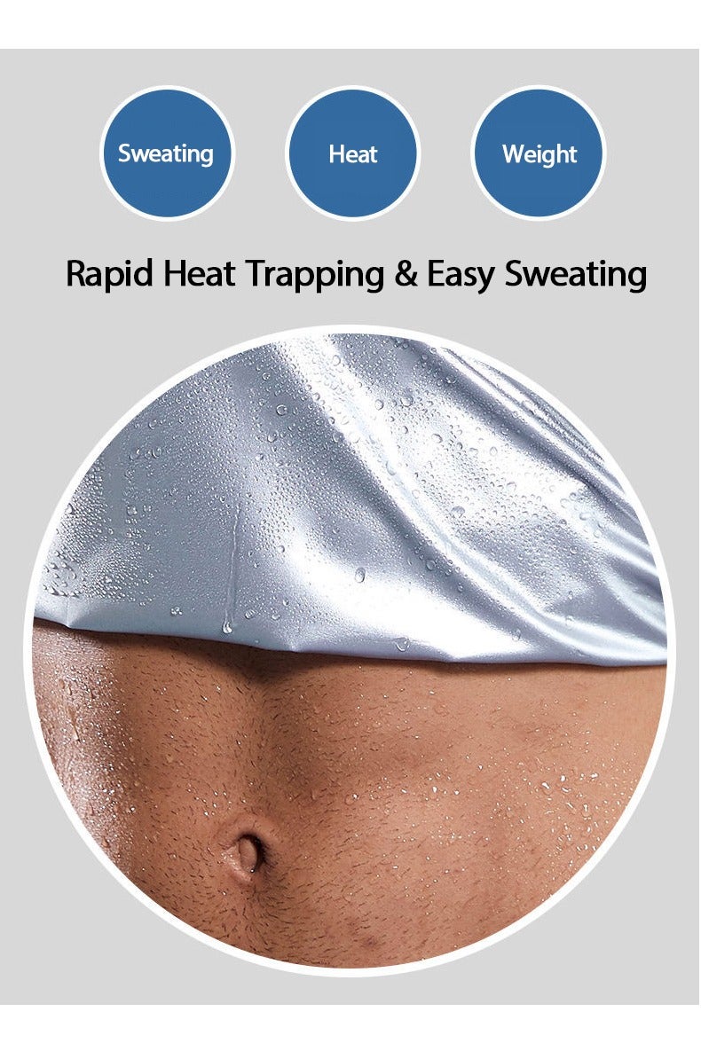 جي آر كيه سي بدلة ساونا للرجال – قميص بأكمام طويلة وبنطال، طقم رياضي معزز للتعرق وفقدان الوزن - Image 3