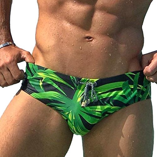 Taddlee Men Swimwear Swim Bikini Briefs Pad Swimsuits Board Surf Shorts Trunks (XXL,Green) - Image 1