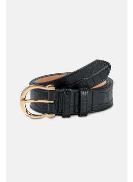 Tchibo Women Leather Belt, Black  - Image 2