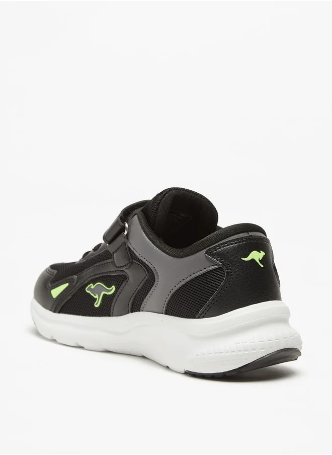 kangaROOS Boys' Panelled Sports Shoes with Hook and Loop Closure