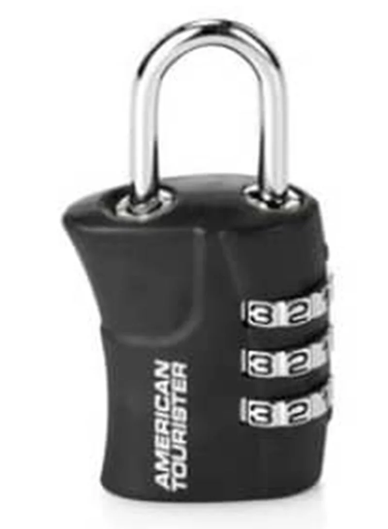 American Tourister  3 Dial Combination Travel Lock, Black|Sleek and modern look, matching well with any travel gear|TSA Lock  | Best Price UAE