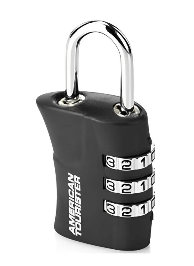 American Tourister  3 Dial Combination Travel Lock, Black|Sleek and modern look, matching well with any travel gear|TSA Lock  | Best Price UAE