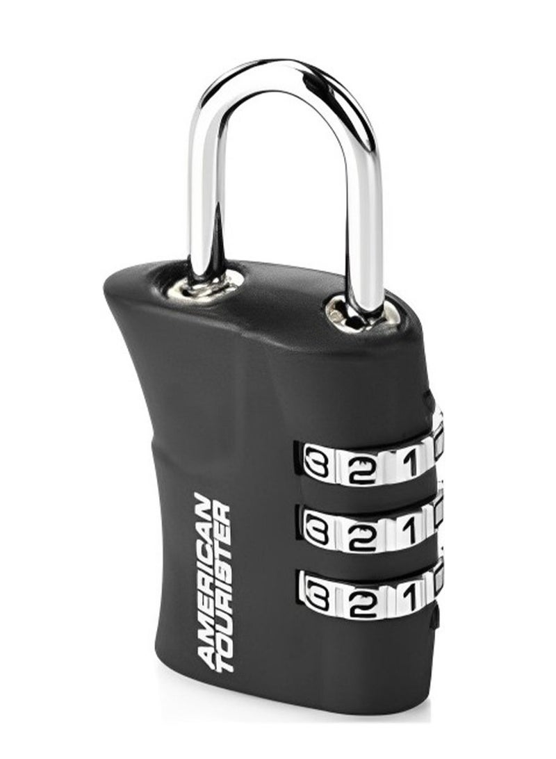امريكان توريستر قفل تروللي أمريكان تورستر برمز ثلاثي معتمد من  - أسود - Image 1