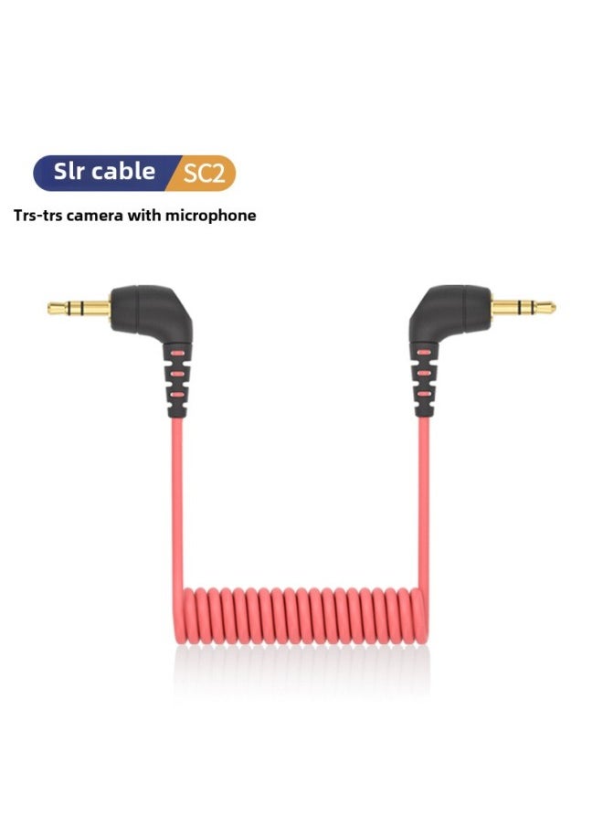 Generic - For Rhode Wireless Go Second Generation Microphone SC7 Mobile Phone Microphone SLR Camera RODE Adapter-Colour:Sc2 Red And Black Camera Cable-Line Length:Other Lengths - Image 1