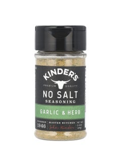 Kinder KINDER'S, No Salt Seasoning, Garlic & Herb, 2.4 oz (68 g)  - Image 1