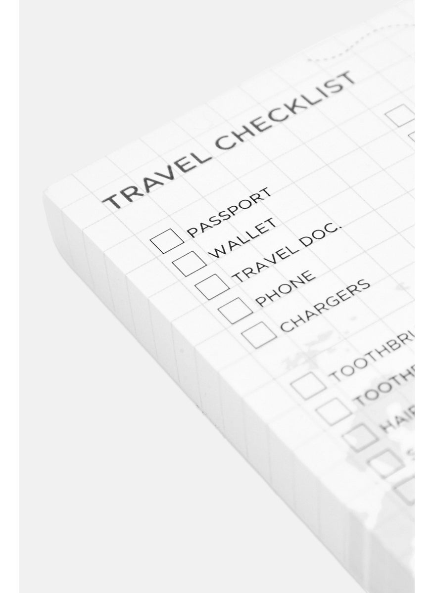 Muy Mucho 100 Sheets Travel Checklist 8 x 18 cm, White  - Image 4