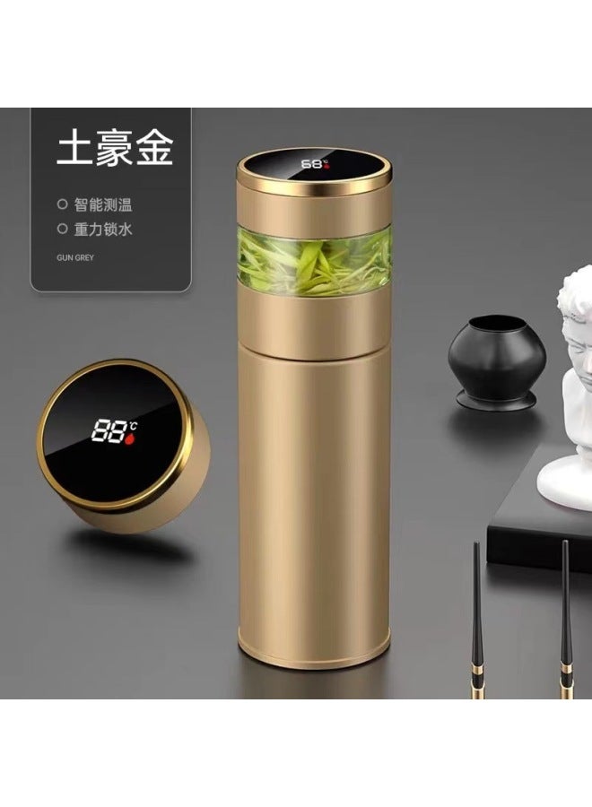 New Smart 316 Stainless Steel Tea Water Separation Cup High-end Business Men's And Women's Gifts Custom Logo Thermos Cup