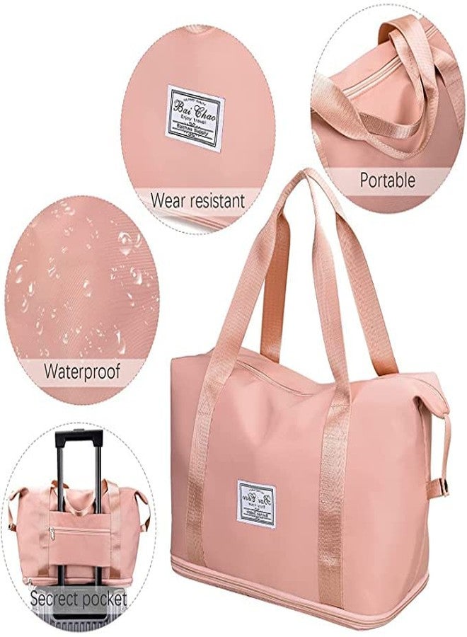 KINDRED Waterproof Duffle Bag for Travel - Versatile Luggage Bag for Women, Ideal for Weekend Trips, Gym, Large Size, Stylish Luggage Bag for Travelling (Pink) - Image 2