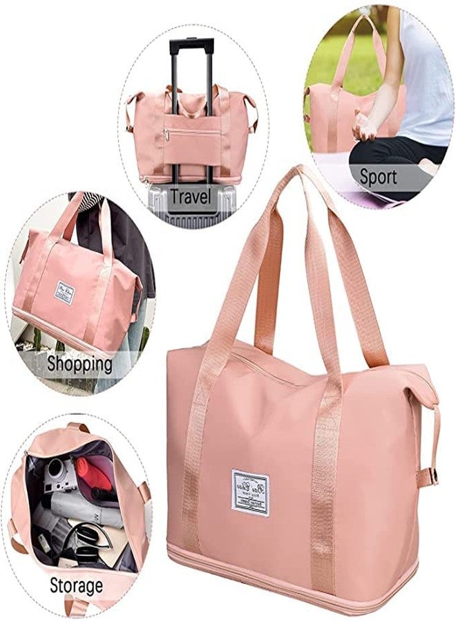 KINDRED Waterproof Duffle Bag for Travel - Versatile Luggage Bag for Women, Ideal for Weekend Trips, Gym, Large Size, Stylish Luggage Bag for Travelling (Pink) - Image 4