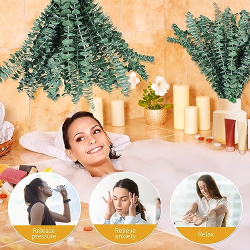 Gifugi 22 PCS Dried Eucalyptus Bundle for Shower - 17" Large Preserved Eucalyptus Stems Shower Plant, Fresh Real Eucalyptus Leaves for Shower Hanging, Artificial Flowers Arrangement, Home Bathroom Decor - Image 2
