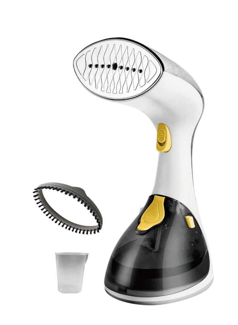 KLIKON 2 pc Combo of Handheld Garment Steamer - Steam Iron for Travel with 270ml Detachable Water Tank, Fast 25s Heat up, 1300W, Horizontal and Vertical Steaming, Brush Head Included Blue & Grey KGS-311 - Image 3