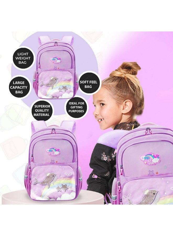 FunBlast School Bag for Girls - School Backpack, College Backpack, Travel Backpack, Office Bag, Multipurpose Bag for Girls, Casual Bagpack for Teens, Picnic Bag for Girls (39 X 28 X 15 CM) (Purple) - Image 5