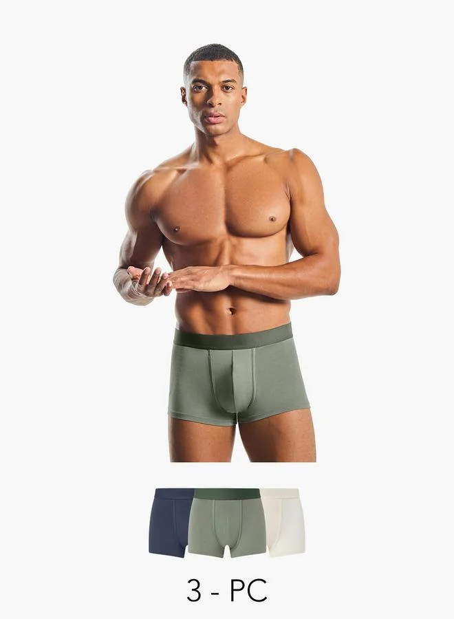 Splash FAV Men Cotton Hipster Trunks - Pack of 3