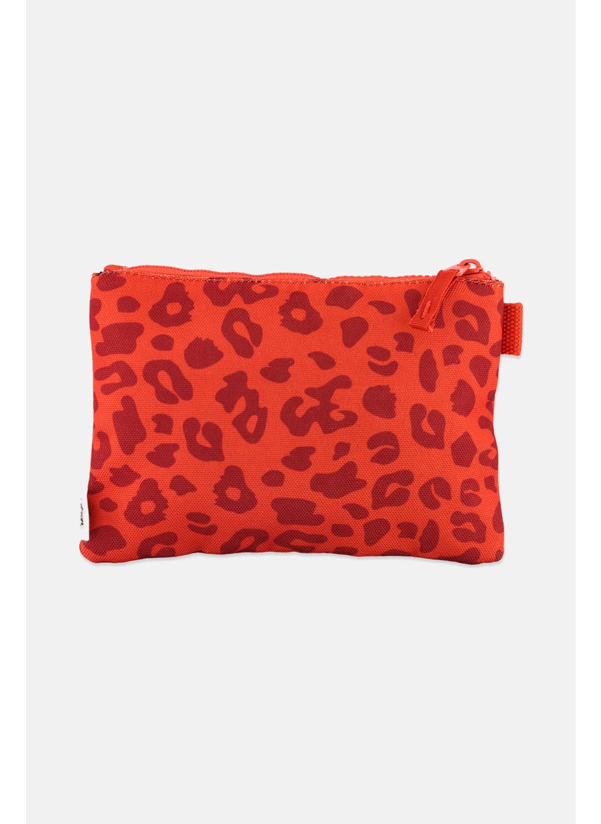 Citron Animal Print Cosmetic Pouch, Multicolor  - Image 2